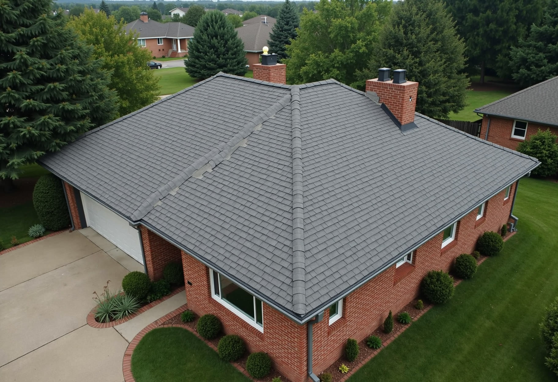 Architectural shingle tear-off and re-roof in Edmond