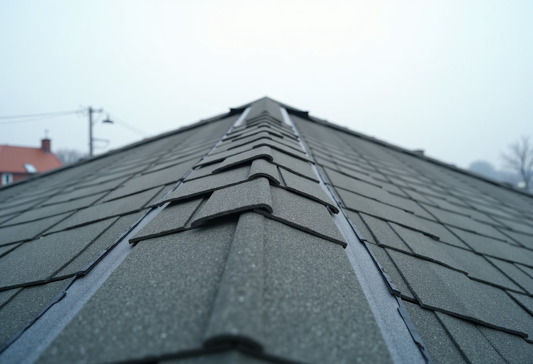 Ridge vent cut in along a full ridge line in Yukon